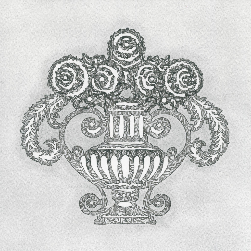 VASE OF ROSES (Original Drawing)