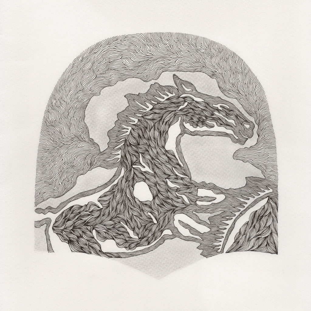 SINGLE HORSE (Original Drawing)