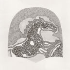 SINGLE HORSE (Original Drawing)