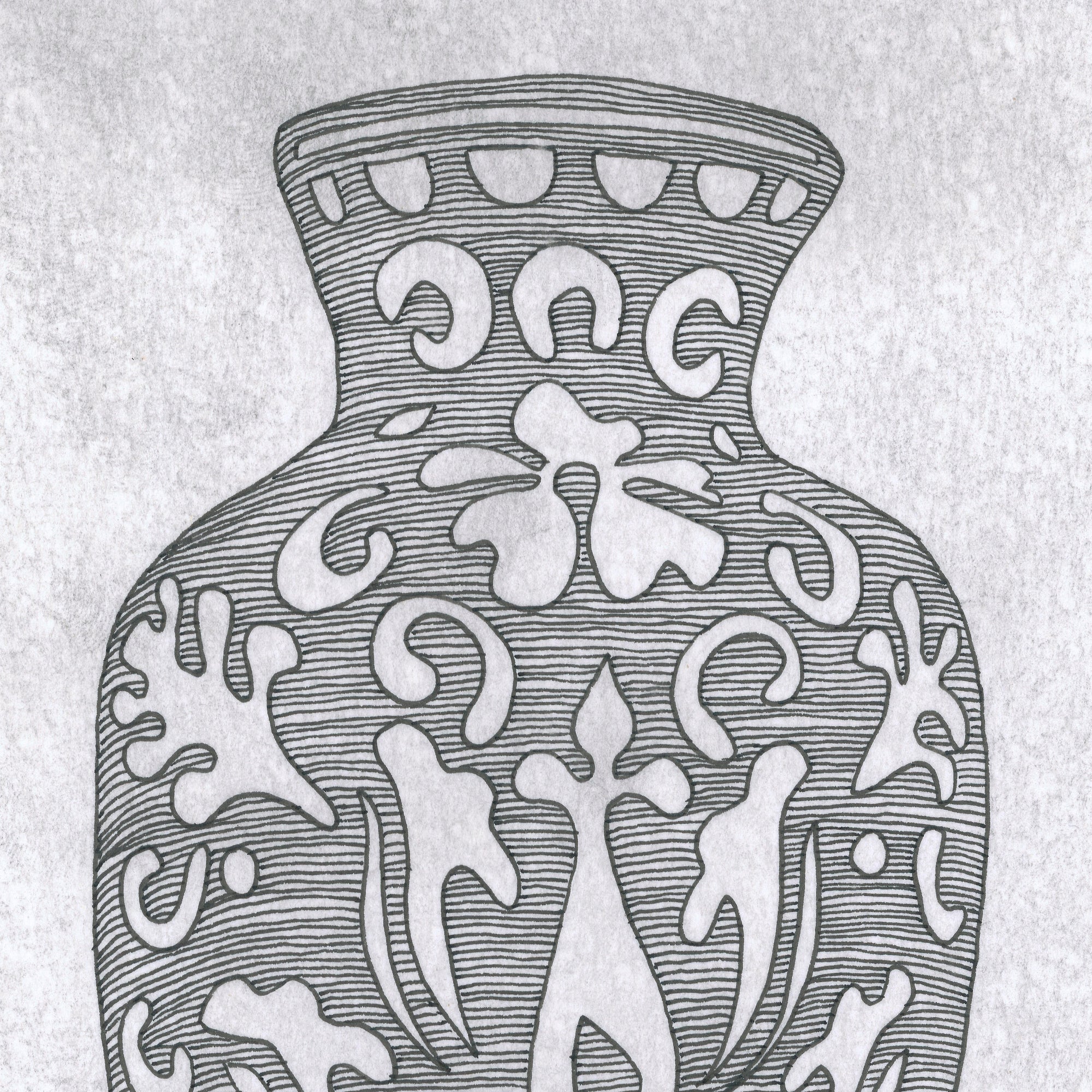 CHINESE VASE II (Wall Charm)