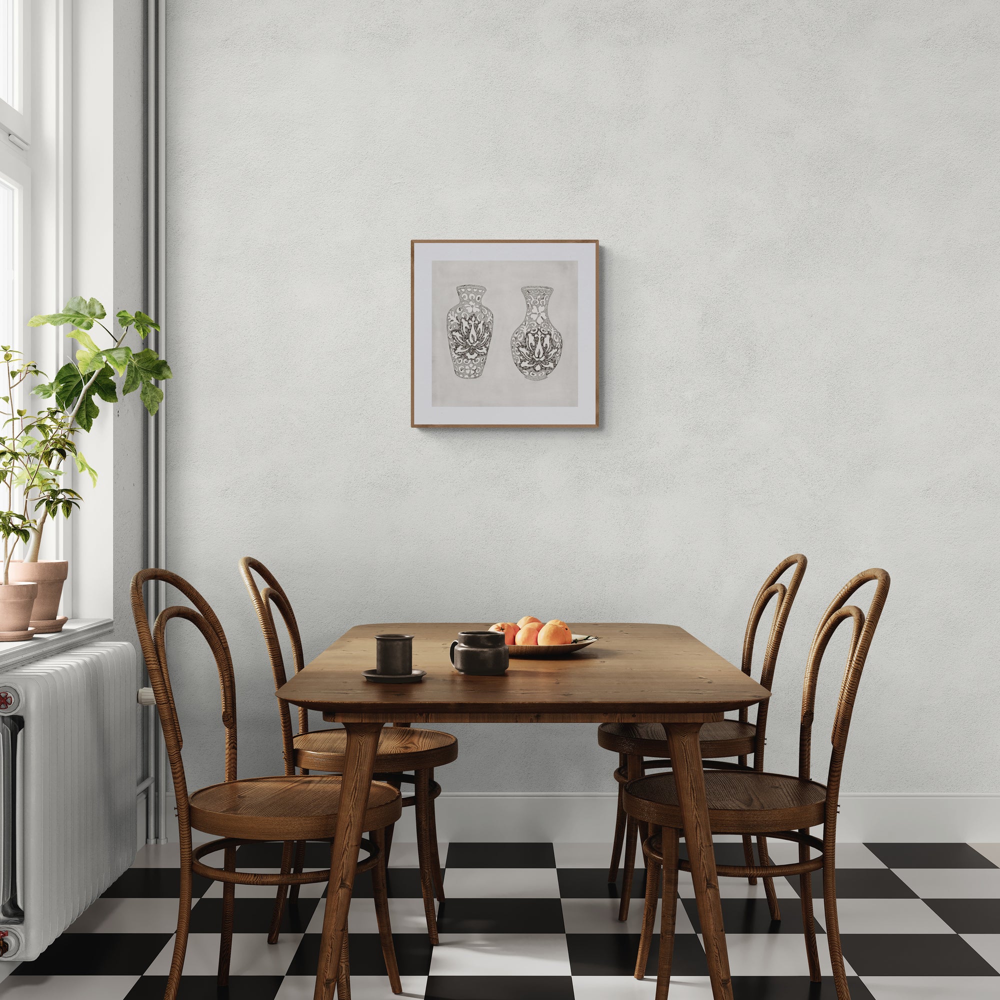 TWIN VESSELS (Original Drawing)