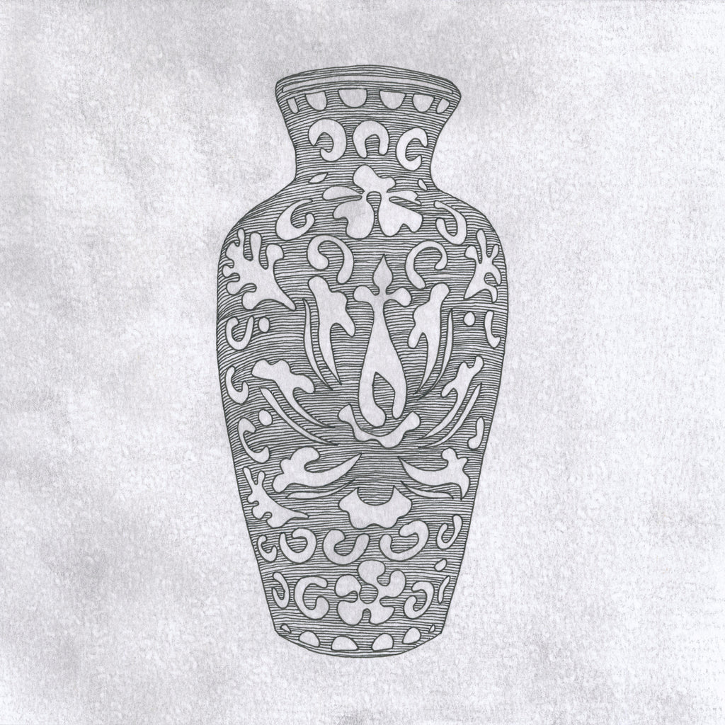 CHINESE VASE II (Original Drawing)