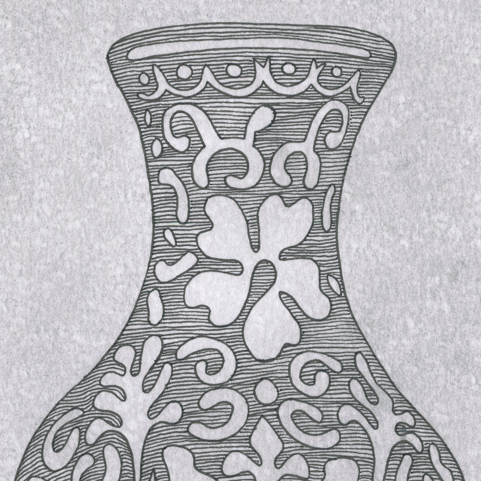 CHINESE VASE I (Original Drawing)