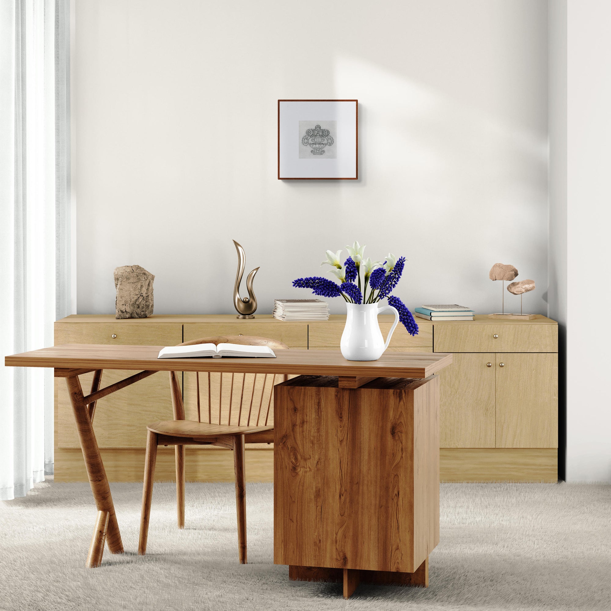 VASE OF ROSES (Original Drawing)